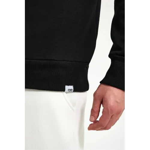 Siyah Boğazlı Sweatshirt Siyah Boğazlı Sweatshirt