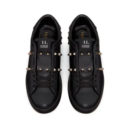 New Season Valentino Garavani Rockstud Untitled leather sneakers