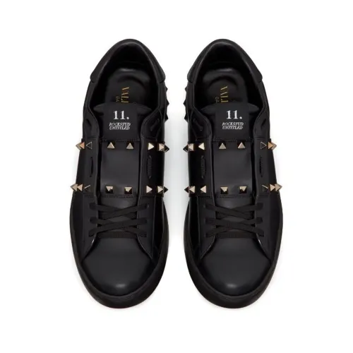 New Season Valentino Garavani Rockstud Untitled leather sneakers