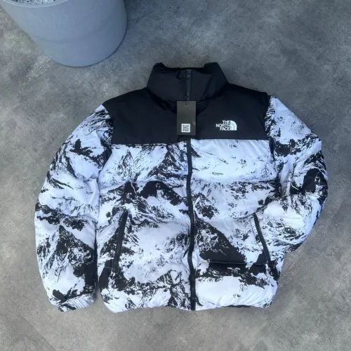 North Face Oversize Desenli Şişme Mont