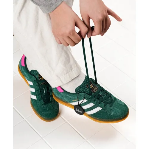 Adidas Gazalle indoor Collegiate Green Pink Yeşil
