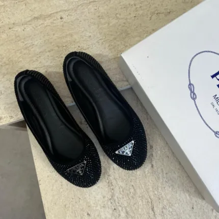Prada Ballerina Stone Black