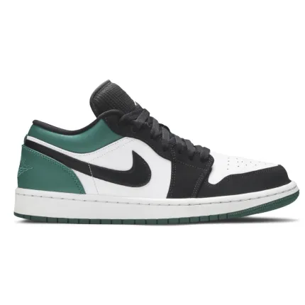 Nike Jordan 1 Low White Black Mystic Green