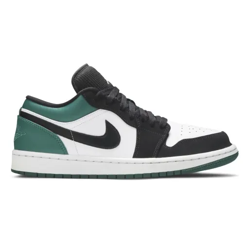 Nike Jordan 1 Low White Black Mystic Green