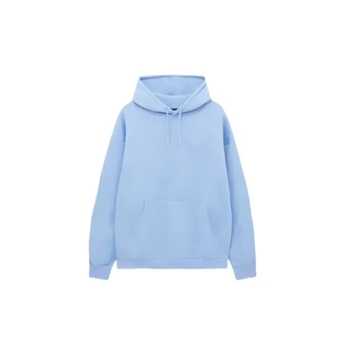 Mavi Kapüşonlu Sweatshirt
