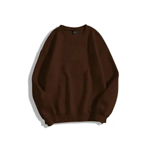 Kahverengi Düz Sweatshirt