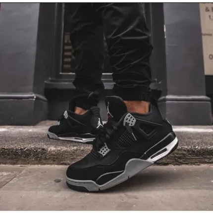 Nike Jordan Retro 4 Canvas Black