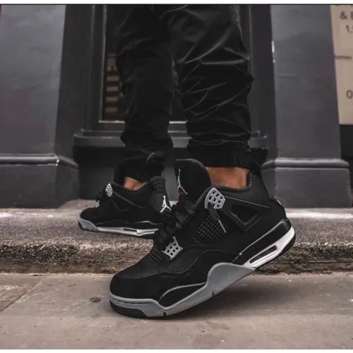 Nike Jordan Retro 4 Canvas Black