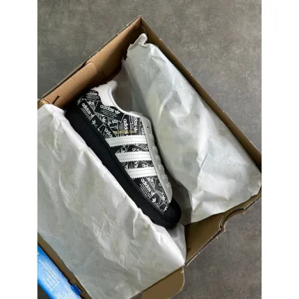 Adidas Superstar “ Black & Label Collage “