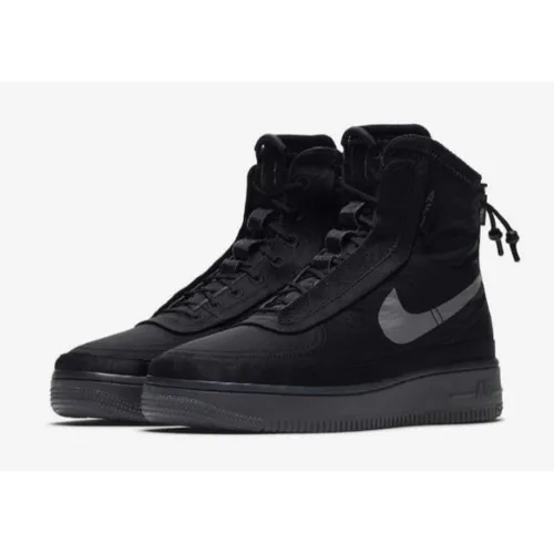NIKE AIR FORCE 1 SHELL BLACK