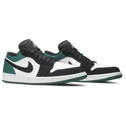 Nike Jordan 1 Low White Black Mystic Green
