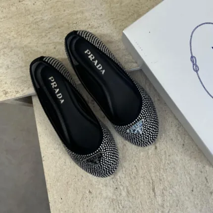 Prada Ballerina Stone Silvery