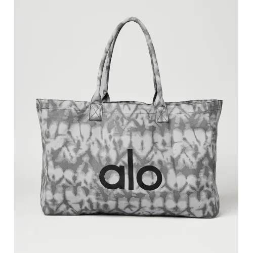 Alo Yoga iconic Shopper Grey Tiedye Askılı Gündelik Veya Spor Çanta