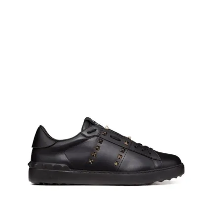 New Season Valentino Garavani Rockstud Untitled leather sneakers