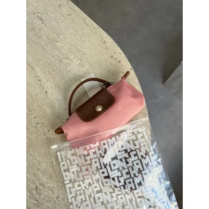 Long Champ Toz Pembe Kol Çantası