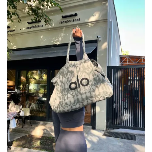 Alo Yoga iconic Shopper Grey Tiedye Askılı Gündelik Veya Spor Çanta