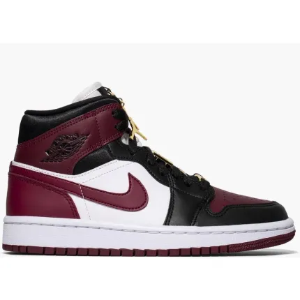 Nike Air Jordan 1 Mid Se Black Dark Beetroot (w