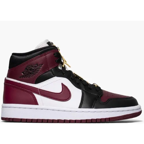 Nike Air Jordan 1 Mid Se Black Dark Beetroot (w
