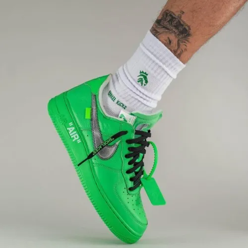 Nike Airforce 1 Off White Green Light Nike Airforce 1 Off White Green Light