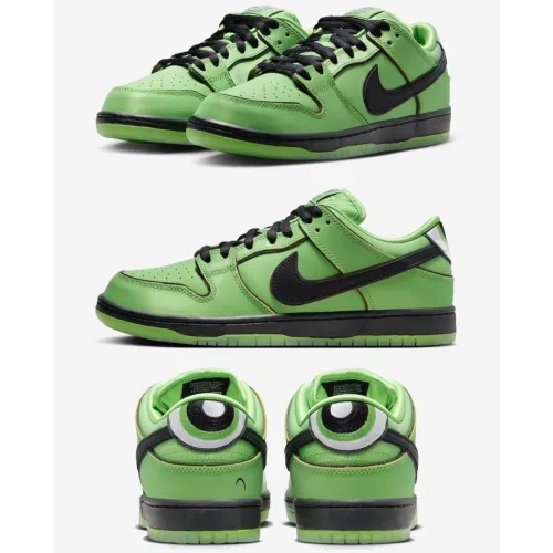 Nike Sb Dunk Power Puff Butter Green